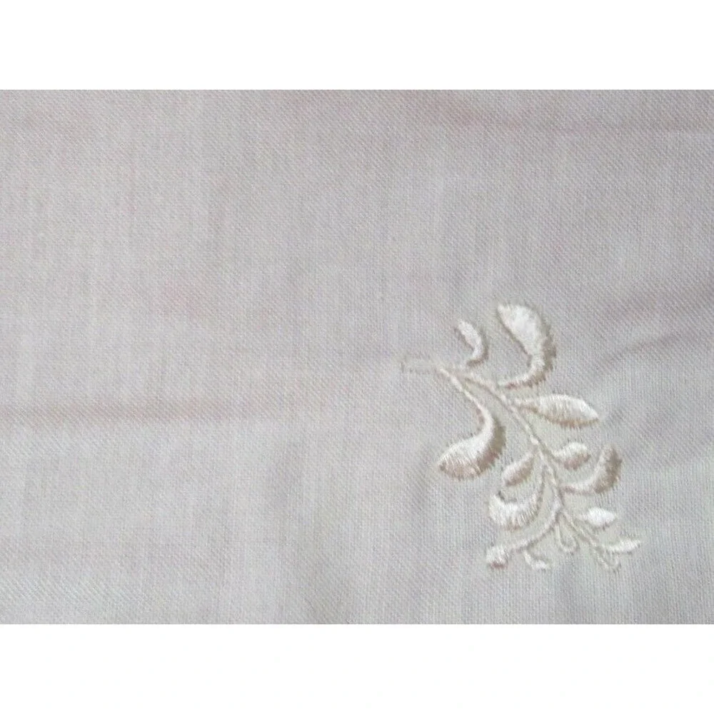 Better Homes & Gardens Cream Parchment Embroidered Napkins Set of 2, 18x18 inch
